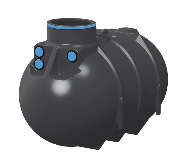 WODA DESZCZOWA ZBIORNIKI PODZIEMNE BlueLine-II-2600L-schwarz-blauer-Ring