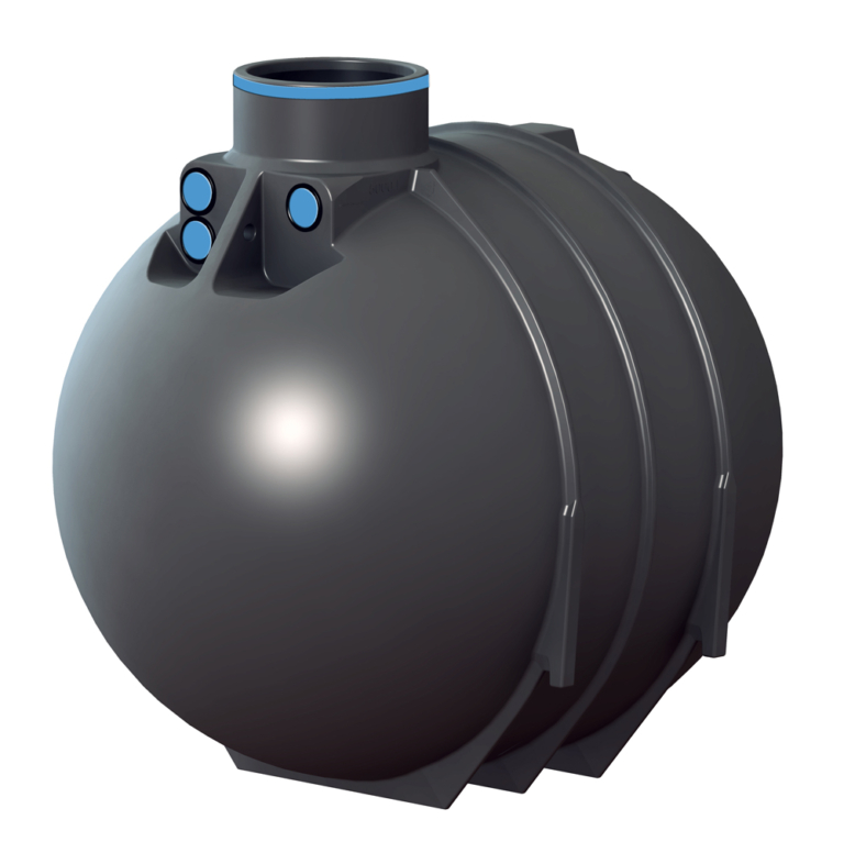 WODA DESZCZOWA ZBIORNIKI PODZIEMNE BlueLine-II-5200L-schwarz-blauer-Ring