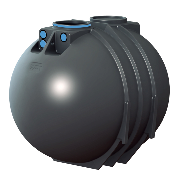 WODA DESZCZOWA ZBIORNIKI PODZIEMNE BlueLine-II-7600L-schwarz-blauer-Ring