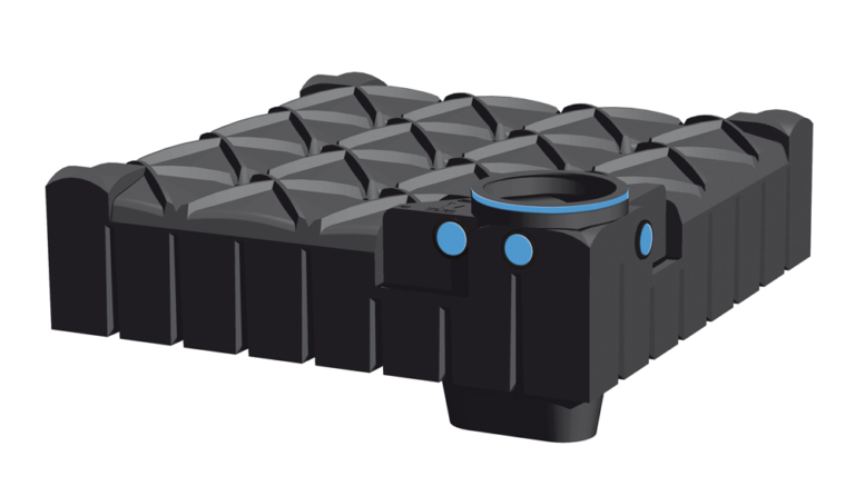 WODA DESZCZOWA ZBIORNIKI PODZIEMNE F-LINE-3000L-schwarz-blauer-Ring
