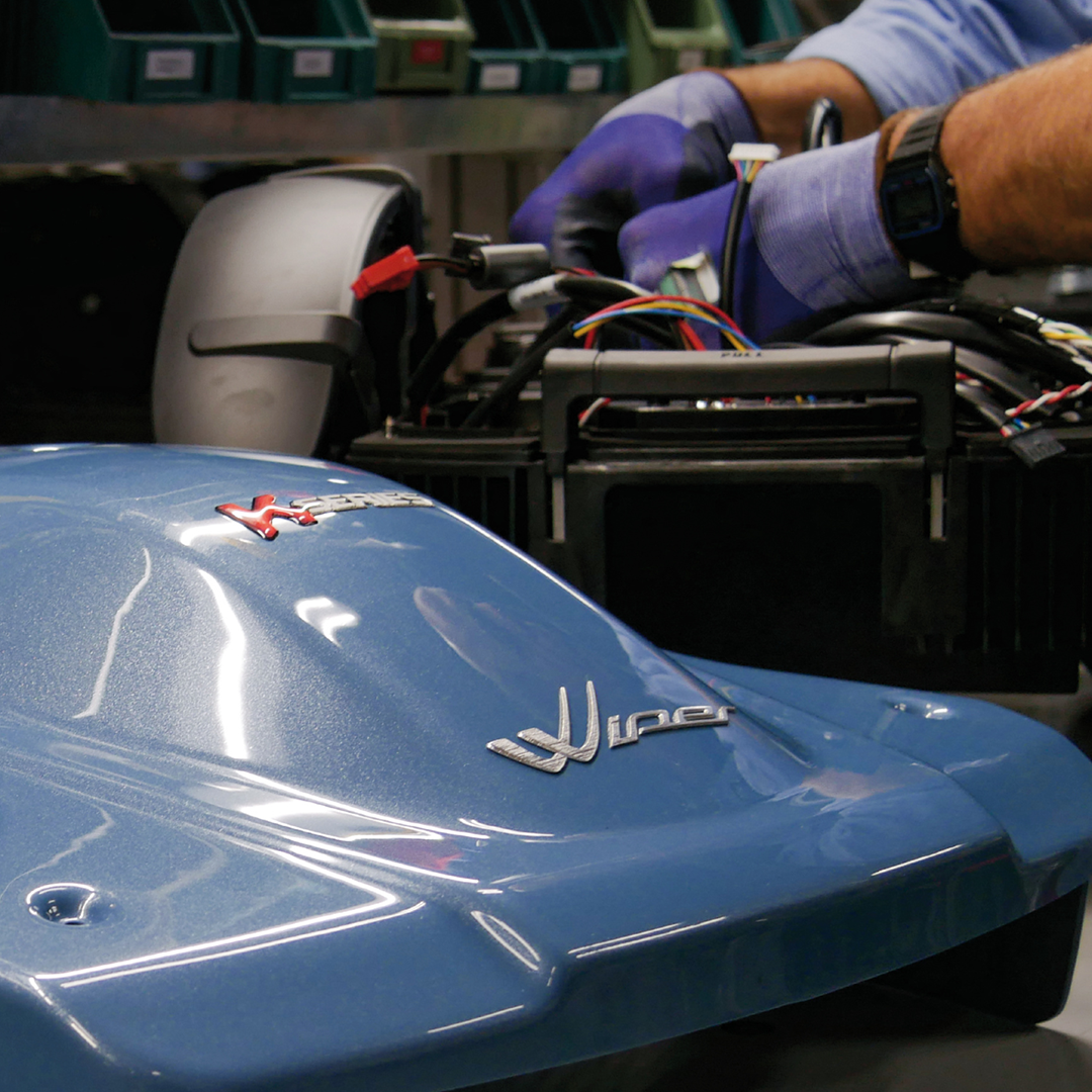 Zimowy serwis robota koszącego